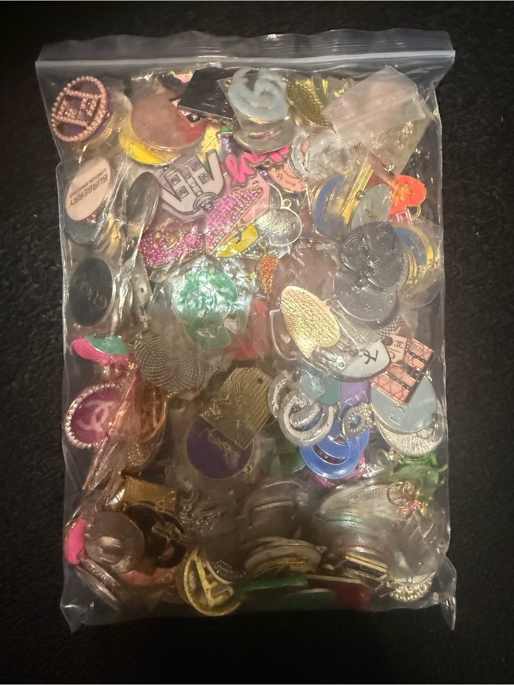 Mixed Color Assorted Enamel and Metal Charms Pack - Women Accessories